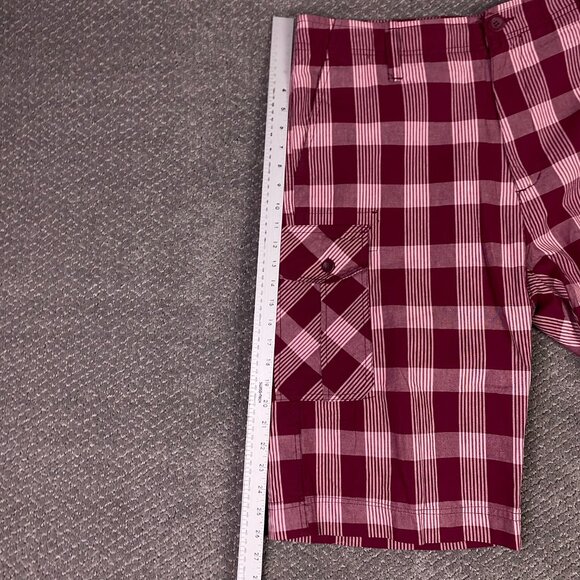 Vintage NWOT Polo Ralph Laruen Cargo Shorts Men's 36 Red Check Plaid - Picture 9 of 12